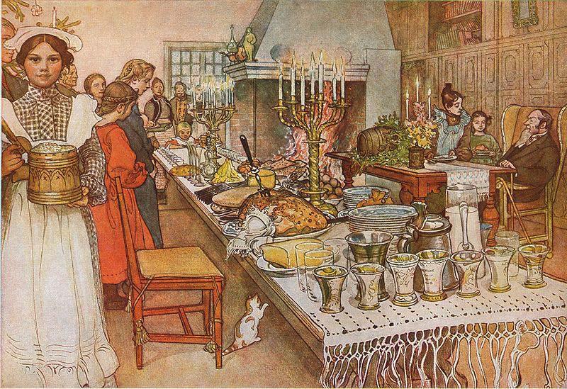 Carl Larsson Christmas Eve oil painting picture